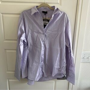 White Fox Boutique Lavender Button-Up Shirt